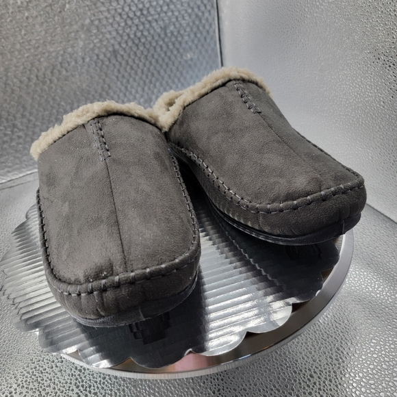DEER STAGS men's slippers NIB grey, Sz 10 - Picture 3 of 7